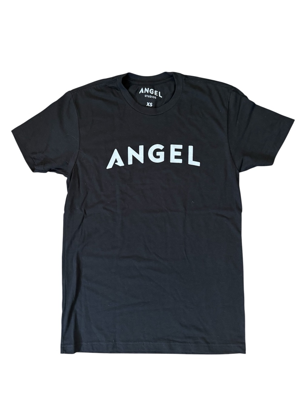 ANGEL Studios black graphic tee, size XS, NWOT